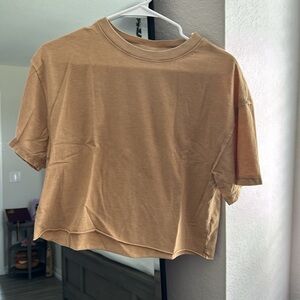 Wild Fable Light Brown Crop Top